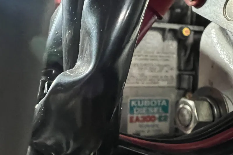 Slide: The Image of Close-up of Kubota diesel engine in 2006 Tayana Cutter sailboat. - 31