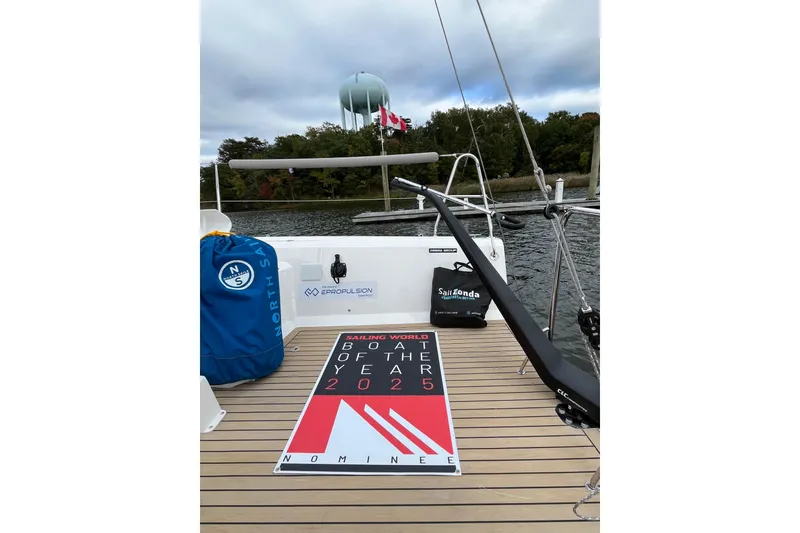 Slide: The Image of Zonda Yachts Z28, 2025 model, nominated for Sailing World Boat of the Year. - 8