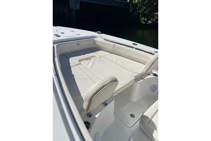 Slide: The Image of 2023 Sea Hunt Gamefish 27 Forward Seating with cushioned bow area. - 8