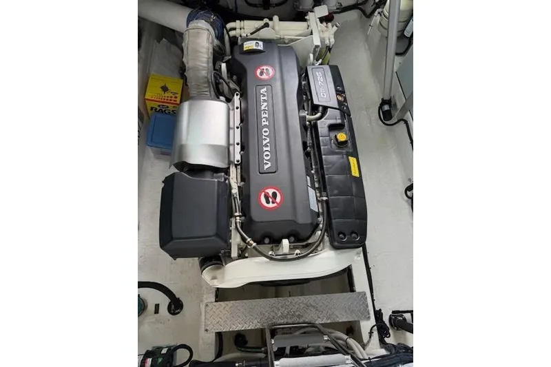 Slide: The Image of Volvo Penta engine in 2019 Back Cove 41 boat, detailed view. - 35