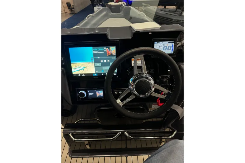 Slide: The Image of 2026 Zodiac Medline 7.5 boat dashboard with advanced navigation and control systems. - 4