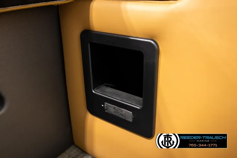 Slide: The Image of Interior detail of 2026 Avalon LSZ ELW, featuring a sleek black compartment. - 43