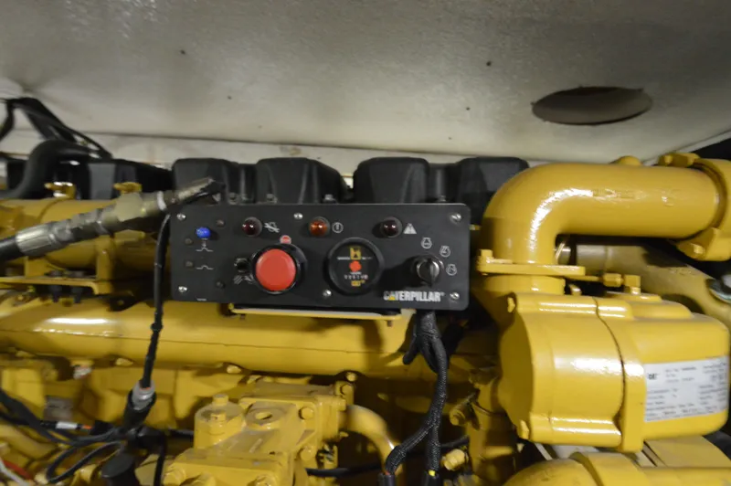 Slide: The Image of Caterpillar engine control in a 2004 Chesapeake 58 boat. - 32
