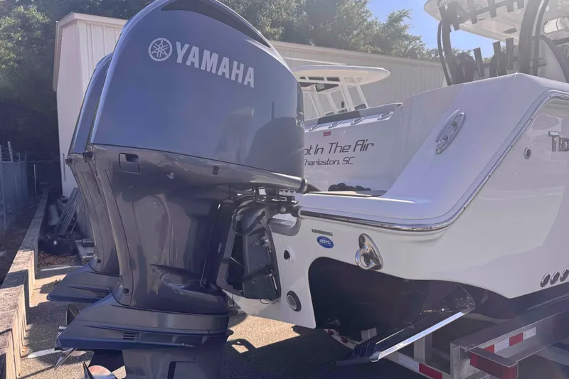 Slide: The Image of 2020 Tidewater 320 CC Adventure boat with Yamaha outboard engines. - 27