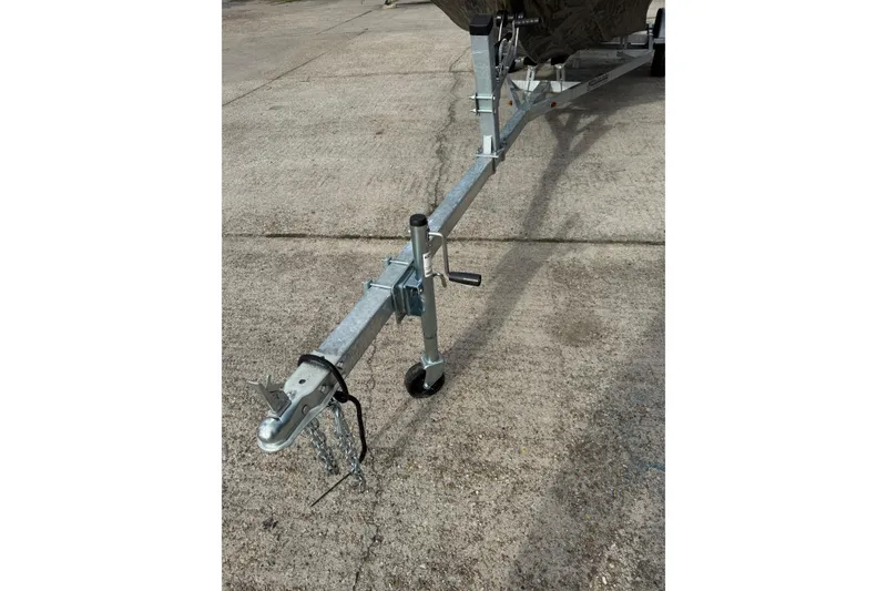 Slide: The Image of Trailer hitch of 2026 SeaArk 1752 Slayer X Pro boat on concrete surface. - 19
