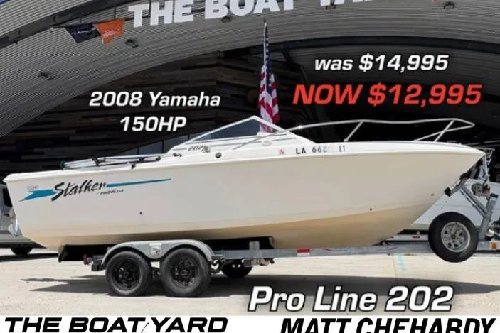The Image of 1996 Pro-Line 201 Walkaround boat with 2008 Yamaha 150HP engine, priced at $12,995. - 0