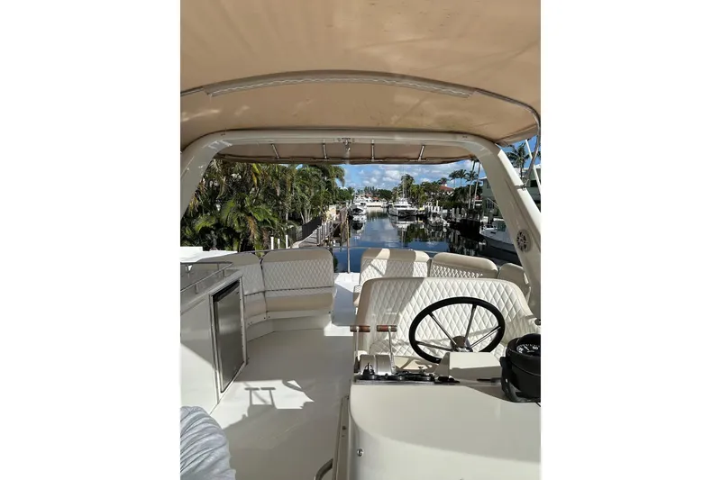 Slide: The Image of View looking aft from Flybridge Helm - 23