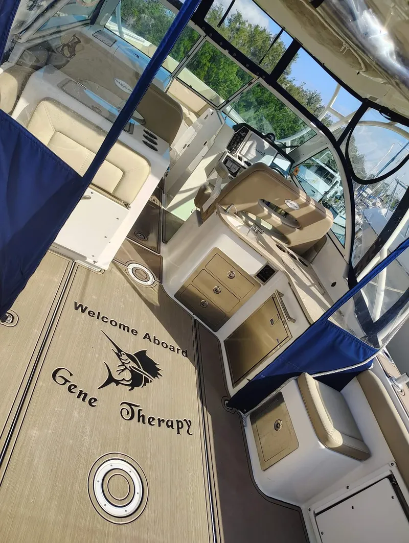 Slide: The Image of Interior of a 2017 Sailfish 325 Dual Console boat. - 5