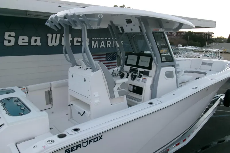 Slide: The Image of 2026 Sea Fox 288 Commander boat at Sea Witch Marine dealership. - 27