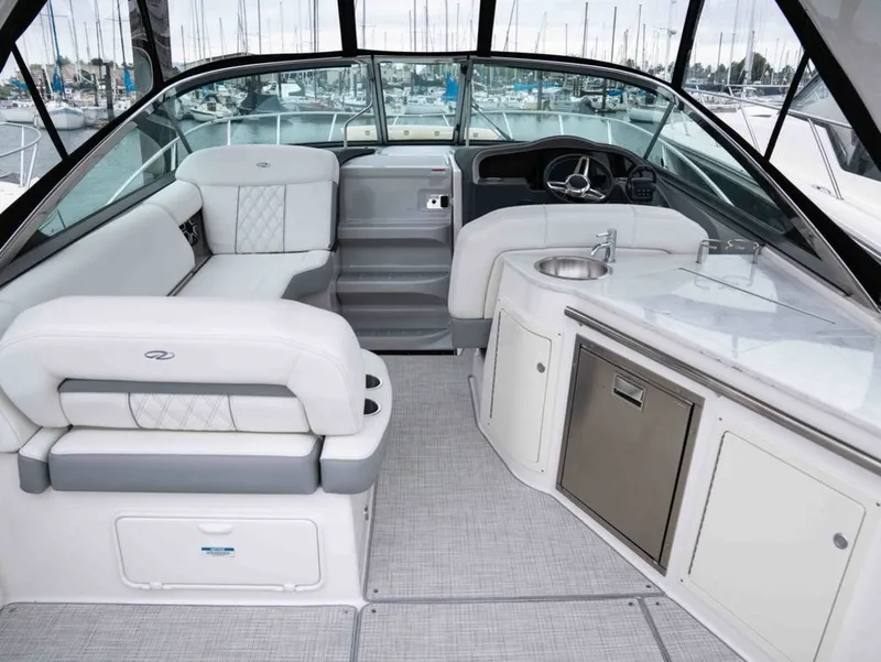Slide: The Image of Interior of 2026 Regal 33 Express with luxurious amenities. - 15