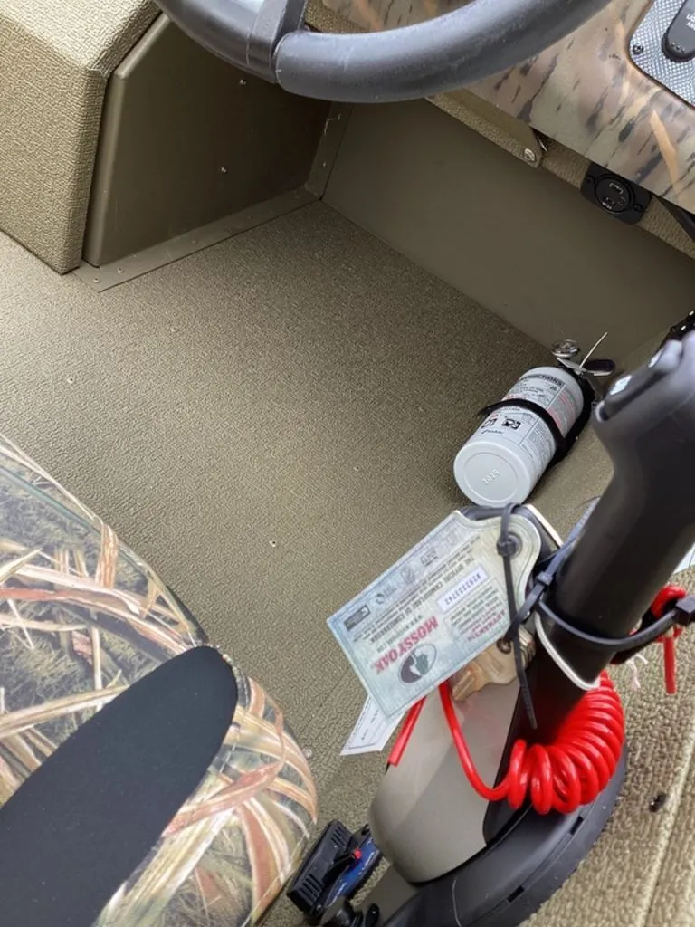 Slide: The Image of Interior of G3 Sportsman 1710 boat, model year 2026. - 16