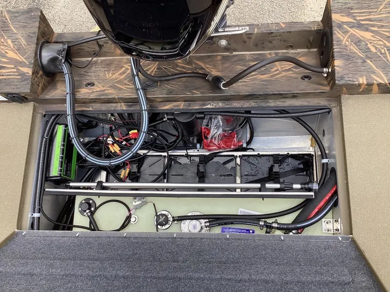 Slide: The Image of Interior view of G3 Sportsman 1710 boat engine, model 2026. - 20