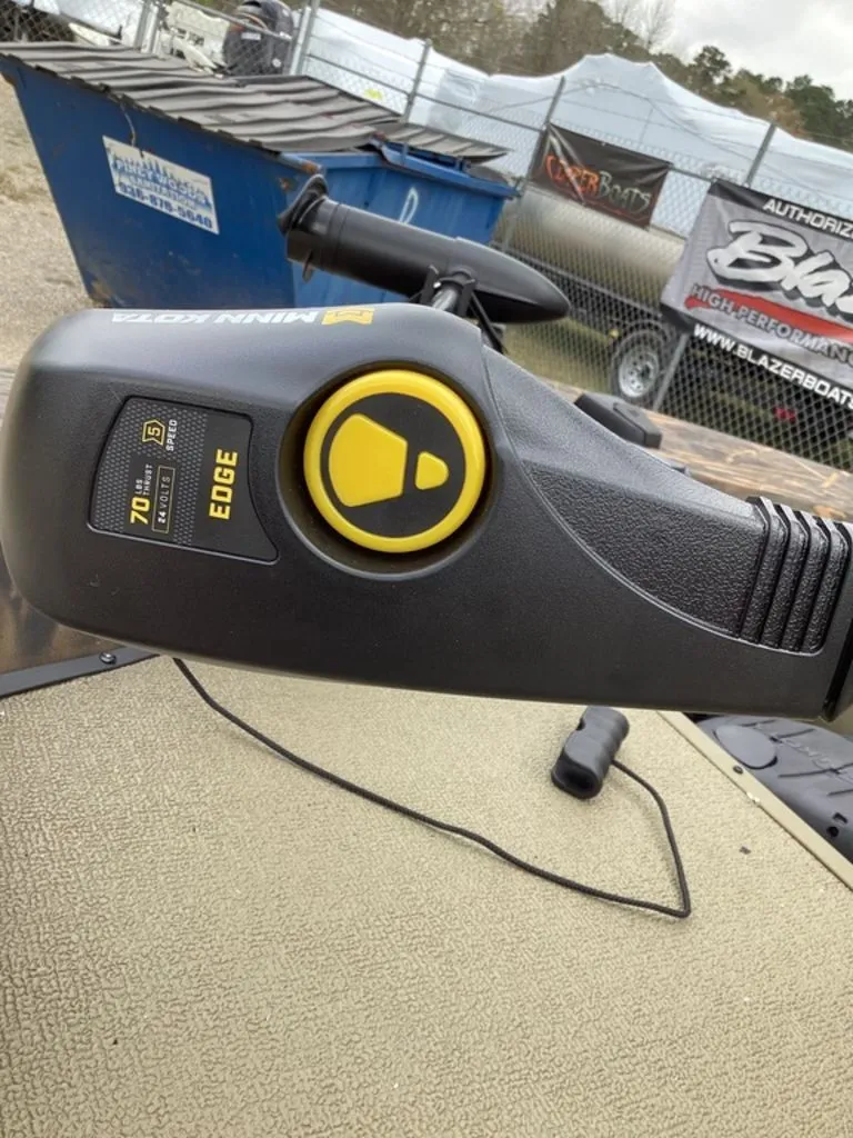 Slide: The Image of Minn Kota Edge trolling motor on G3 Sportsman 1710 boat, 2026 model. - 5