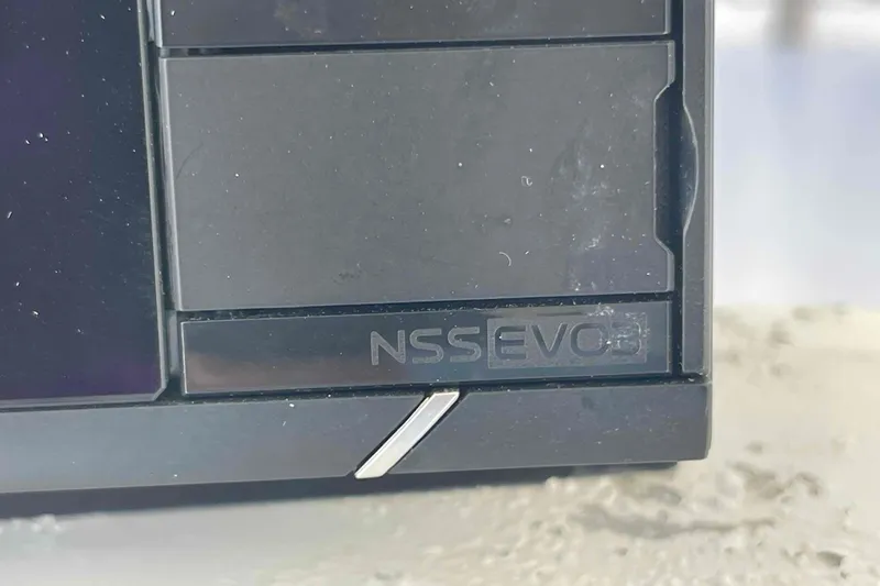 Slide: The Image of Simrad marine navigation system on a 1998 Maine Cat Catamaran. - 33