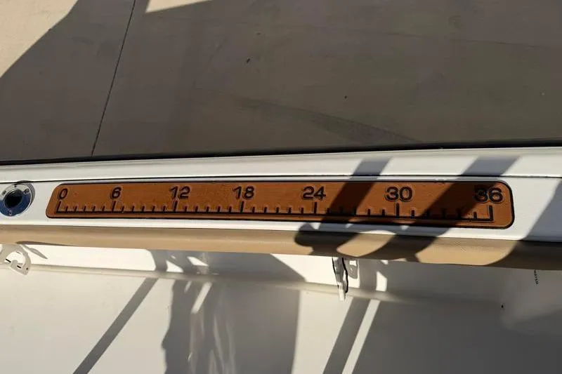 Slide: The Image of Ruler on 2016 Key West 230 Bay Reef boat, measuring up to 36 inches. - 32
