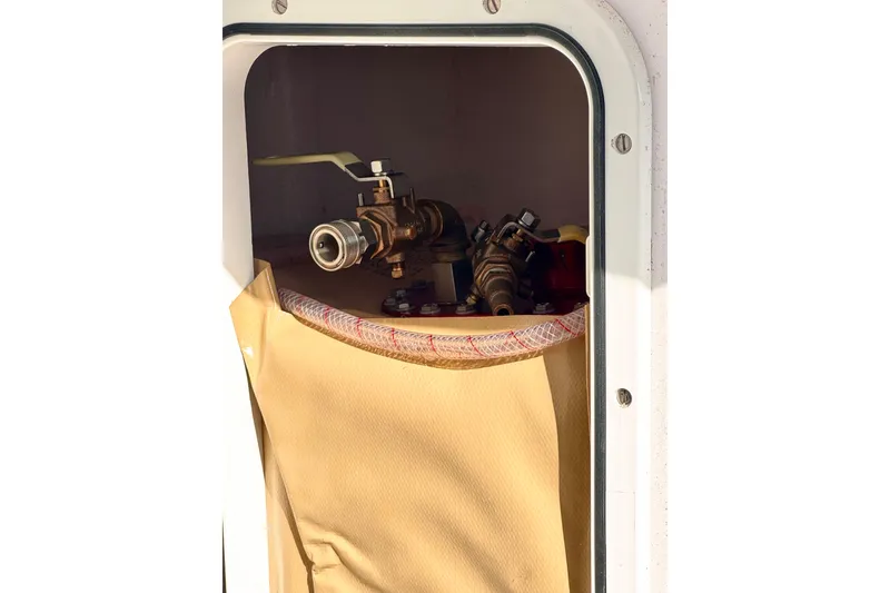 Slide: The Image of Hatch with valve and piping on 2017 Outremer 51 sailboat. - 33