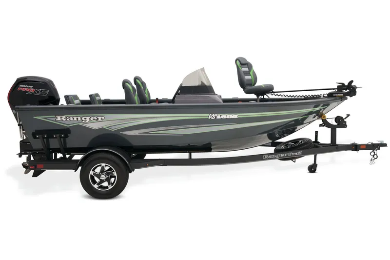 Slide: The Image of 2026 Ranger VS1682SC Reata boat with motor and seats. - 9