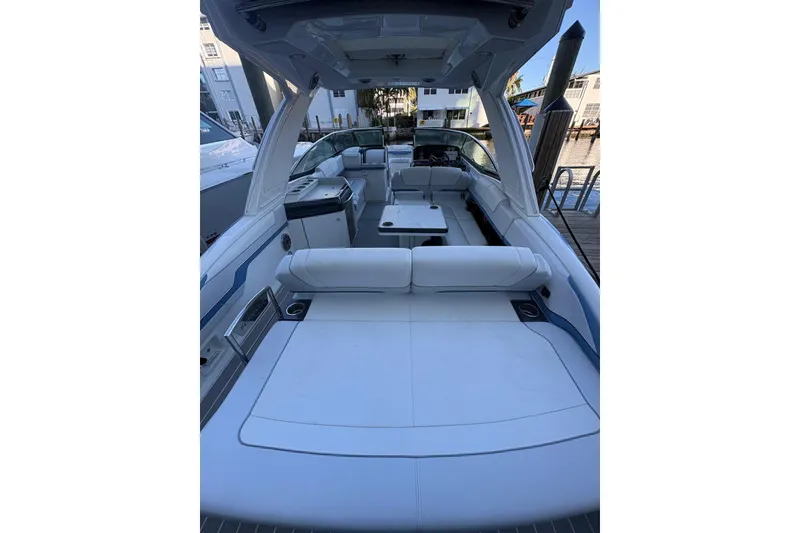 Slide: The Image of 2024 Formula 310 Bowrider OB interior with spacious seating and modern design. - 25