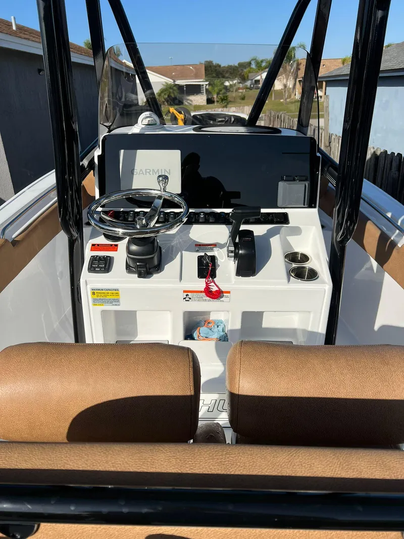 Slide: The Image of Interior view of a 2022 Sea Hunt Ultra 229 boat. - 3