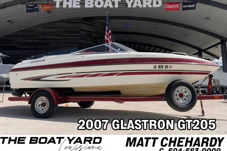 The Image of 2007 Glastron GT 205 boat on trailer at The Boat Yard, Louisiana. - 0