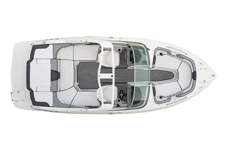 Slide: The Image of Manufacturer Provided Image: Top view of 2020 Chaparral 23 SSi boat interior layout. - 12