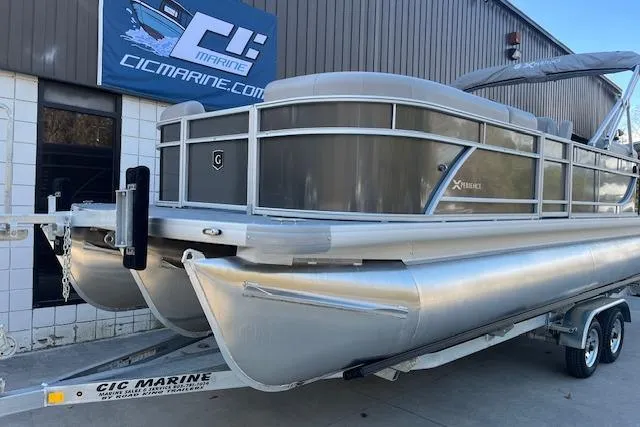 Slide: The Image of 2026 Godfrey EX 2286 SBX pontoon boat on trailer at CIC Marine. - 5