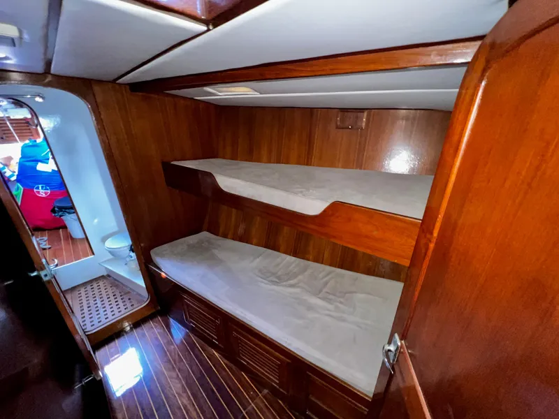 Slide: The Image of Starboard side bunks facing the bow - 24