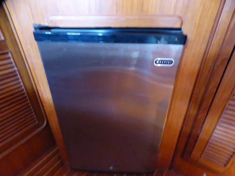 Slide: The Image of Compact marine refrigerator in a 1984 Spindrift 39 ft. Aft Cabin Twin Diesel yacht. - 38
