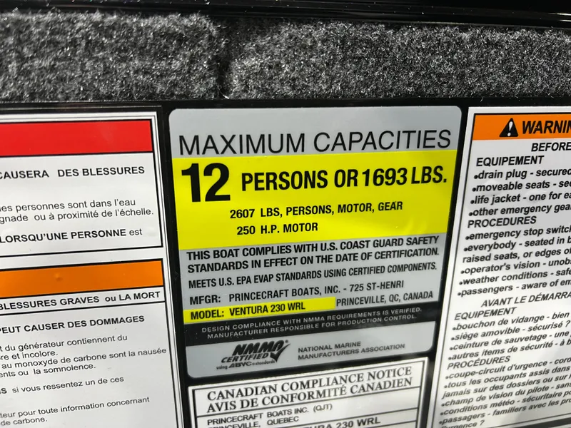 Slide: The Image of Princecraft Ventura 230 WRL Deckboat & Mercury 4-Stroke EFI 2026 - 29