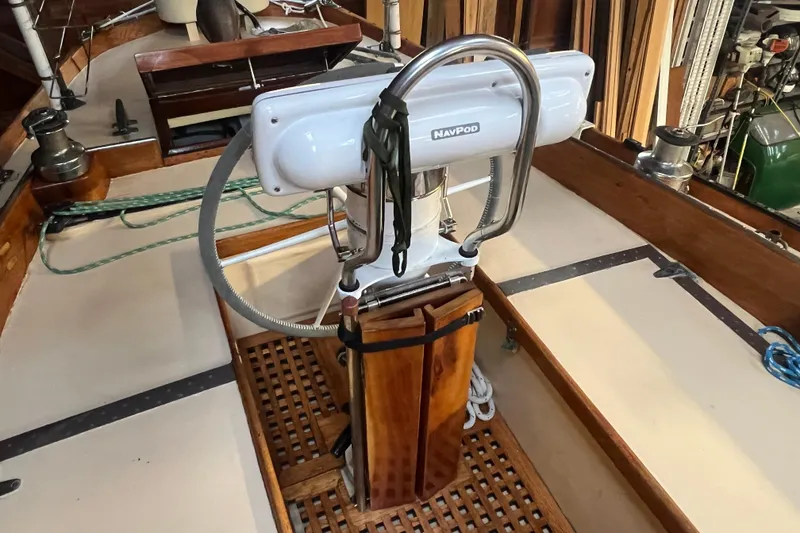Slide: The Image of Cockpit of 1962 Ted Hood Little Harbor 40 Yawl with NavPod system. - 40