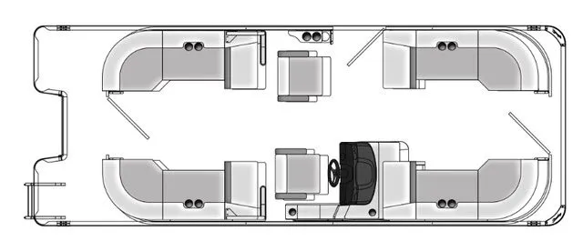 Slide: The Image of Bentley Pontoons Legacy 223 Navigator Triple Tube Pkg 2026 - 13