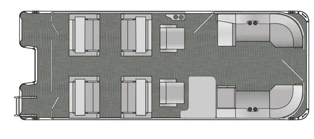 Slide: The Image of Bentley Pontoons Legacy 223 QSB Triple Tube Pkg 2026 - 13
