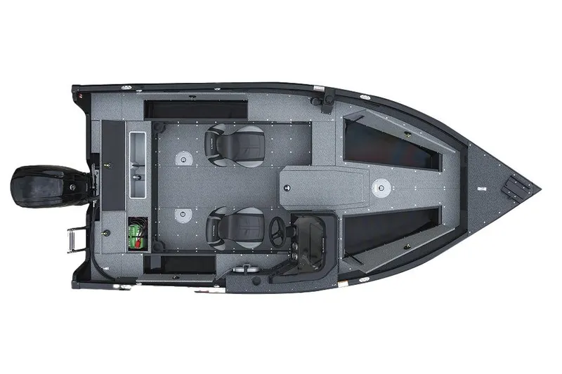 Slide: The Image of Manufacturer Provided Image: 2026 Lund 1700 Explorer SS boat, top view, showcasing seating and layout. - 34