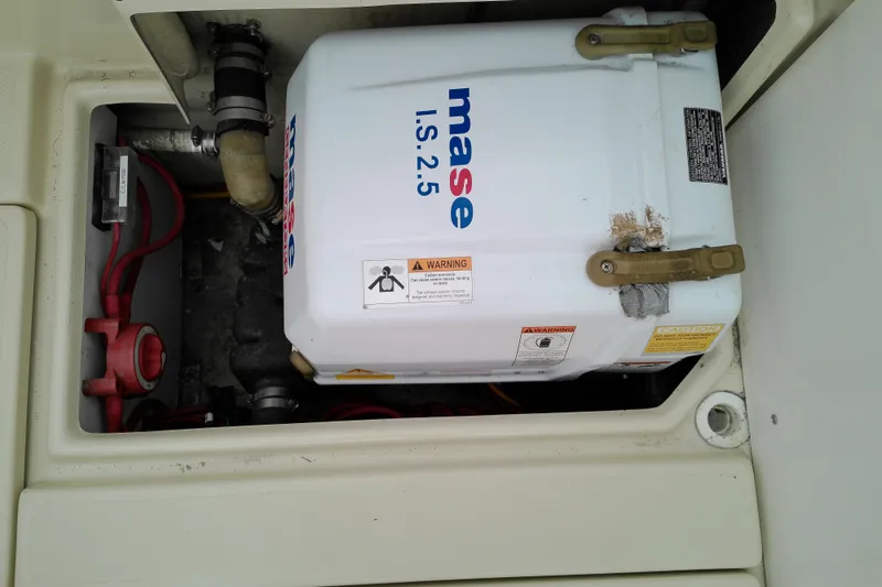 Slide: The Image of Engine compartment of a 2010 Ranger Tugs R-25 with Mase I.S. 2.5 generator. - 4