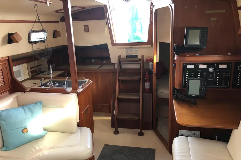 Slide: The Image of Looking aft to companionway - 10