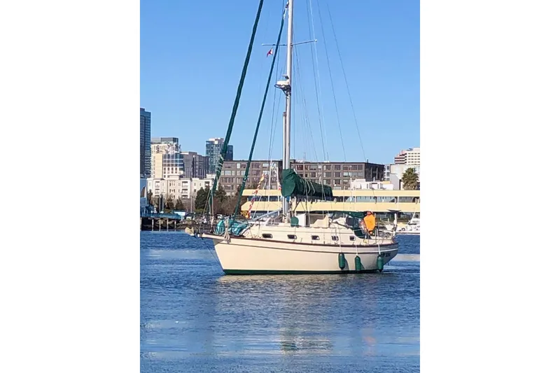 Slide: The Image of Taking off for day of sailing on the Bay . - 31