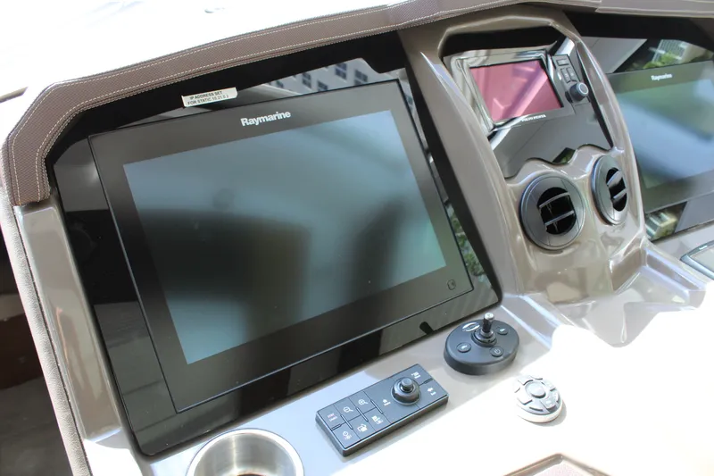 Slide: The Image of Dashboard of 2014 Cruisers Yachts 45 Cantius with Raymarine display. - 30