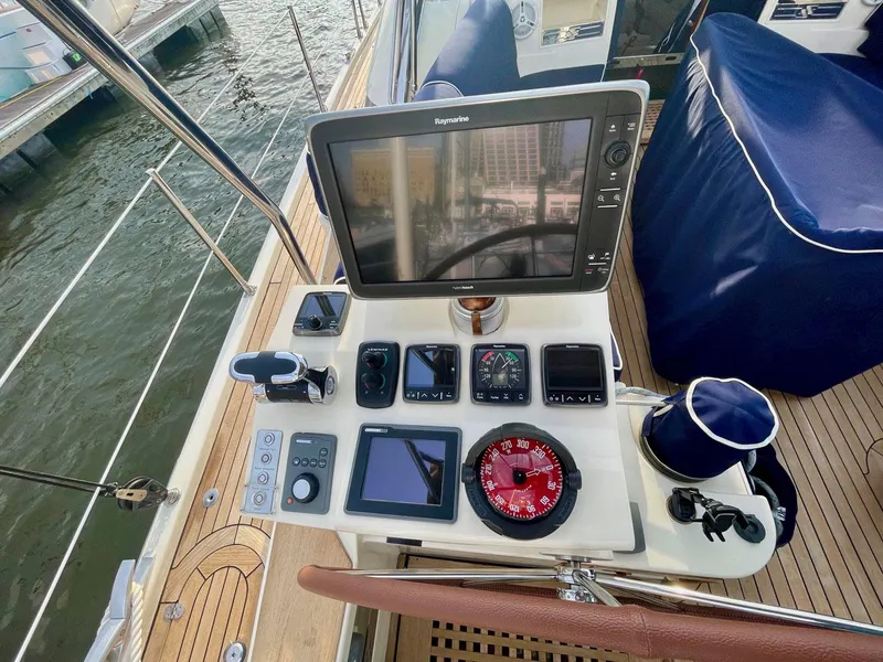 Slide: The Image of Control console of Southerly 57 RS yacht, year 2010. - 15
