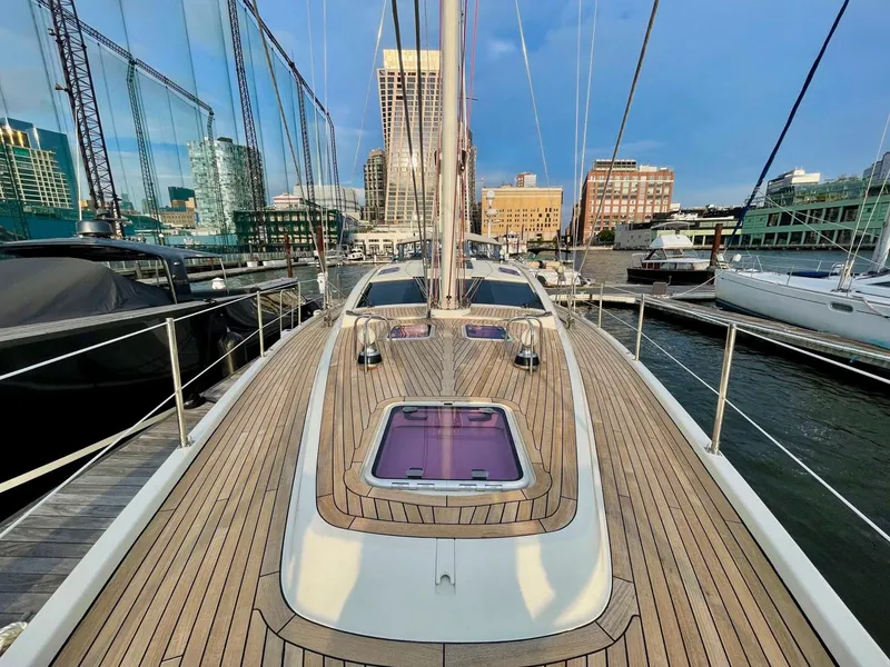 Slide: The Image of Deck view of Southerly 57 RS yacht in harbor, 2010 model. - 21