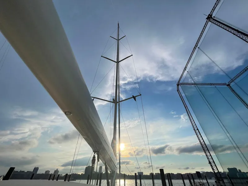 Slide: The Image of Sailboat mast at sunset, Southerly 57 RS, 2010. - 27