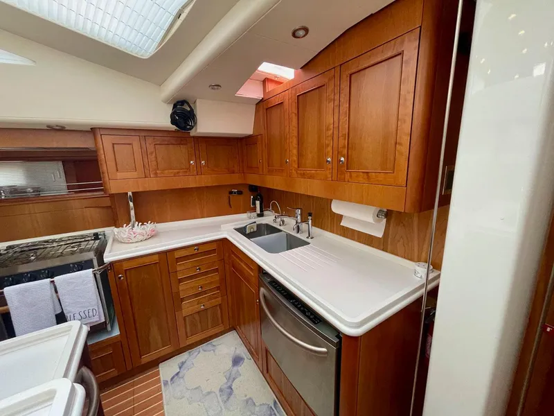 Slide: The Image of Interior view of a Southerly 57 RS yacht kitchen, 2010 model. - 39
