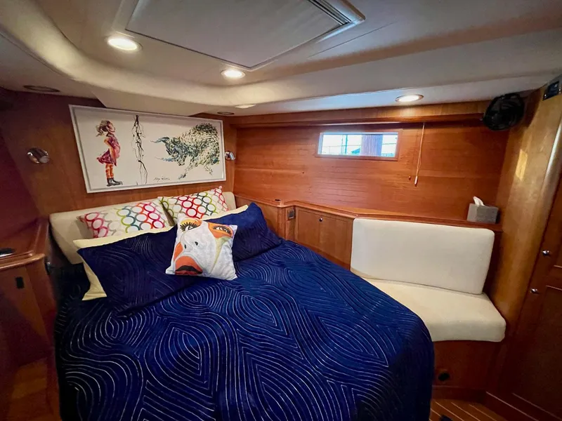 Slide: The Image of Luxurious cabin of the 2010 Southerly 57 RS yacht. - 42