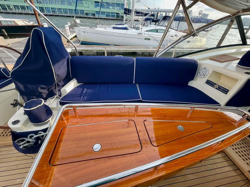 Slide: The Image of Luxurious seating area on a 2010 Southerly 57 RS yacht. - 9