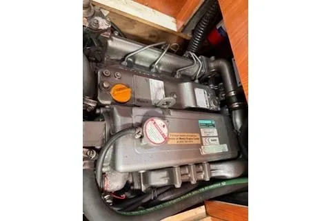 Slide: The Image of Engine of 2009 Hunter 50 Center Cockpit sailboat, detailed view. - 43