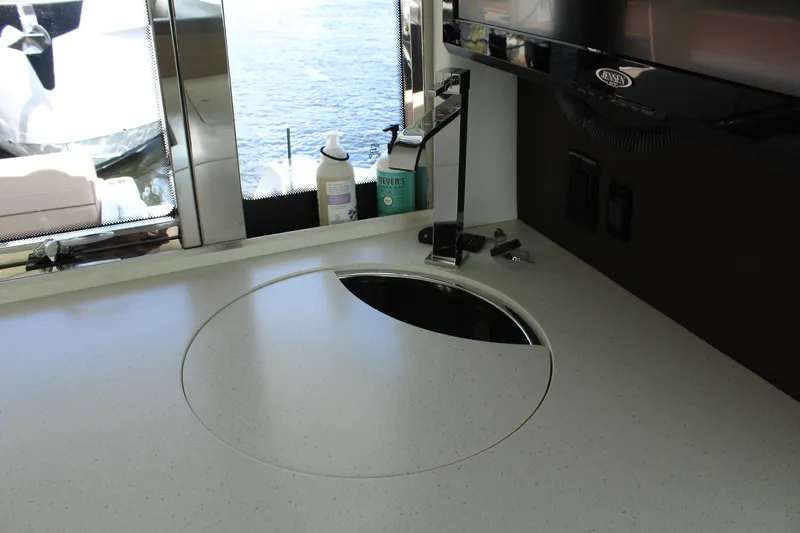 Slide: The Image of Interior of 2014 Cruisers Yachts 45 Cantius with sink. - 24
