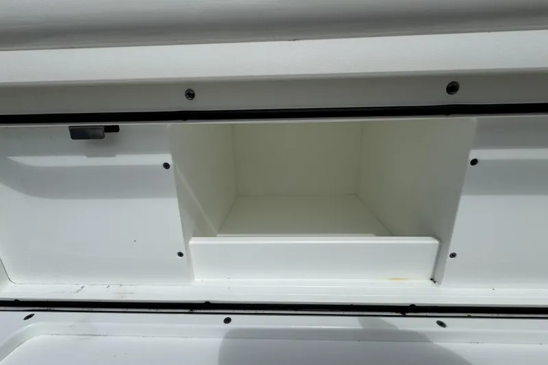 Slide: The Image of Storage compartment on a 2018 Regulator 34SS boat, showcasing interior space. - 72