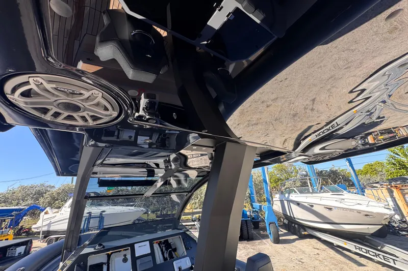 Slide: The Image of Interior view of 2025 Skipper-BSK 38NC boat with modern audio system. - 26