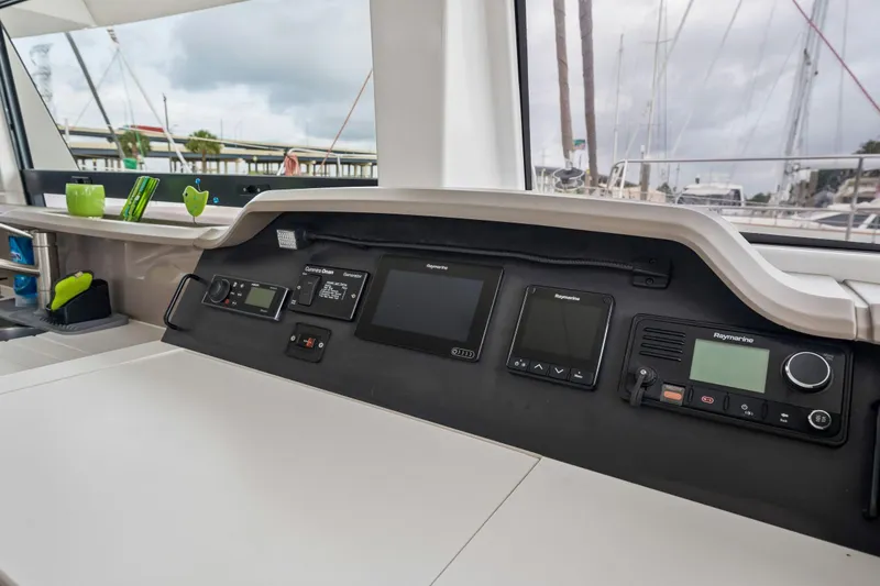 Slide: The Image of Storage compartment of a 2019 Bali 4.1 boat with equipment and supplies. - 48