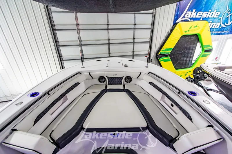 Slide: The Image of 2026 Tidewater 256 LXF boat interior at Lakeside Marina showroom. - 83