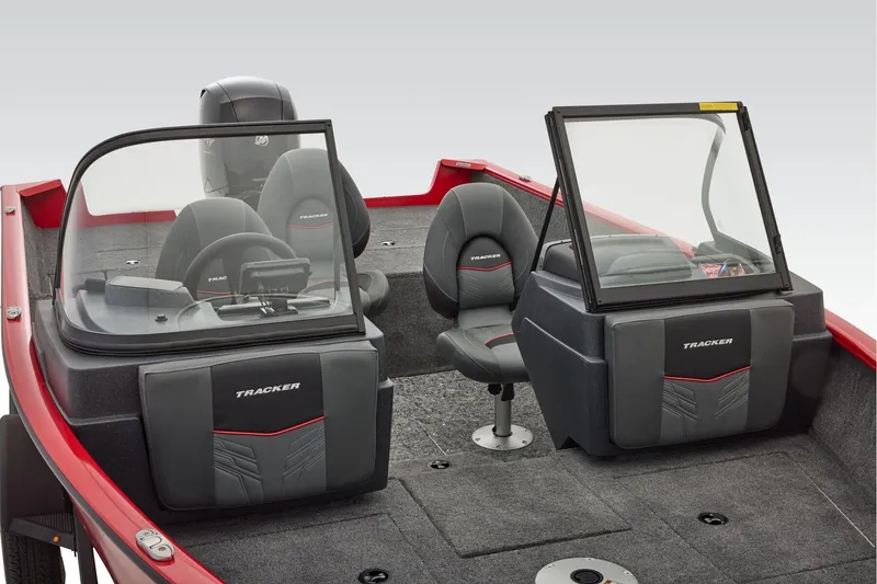Slide: The Image of Manufacturer Provided Image: 2026 Tracker Pro Guide V-175 Combo boat interior with seating and console. - 21